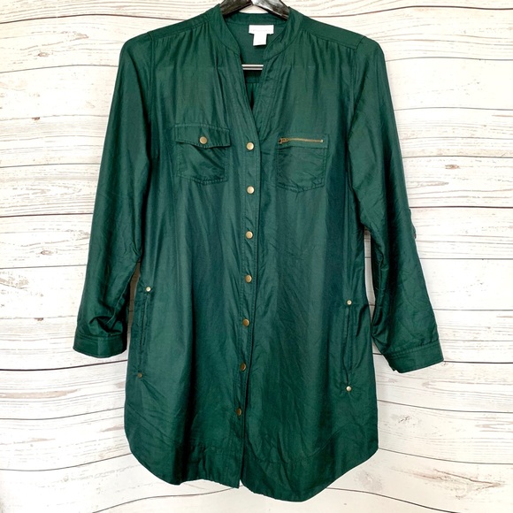 NWOT Soft Surroundings Button Down Tunic - Picture 2 of 5